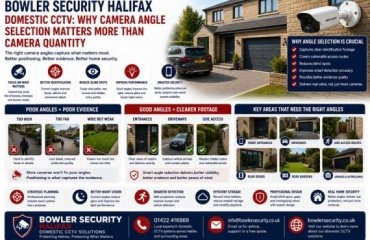 Bowler Security Halifax Domestic CCTV: Why CCTV Camera Angles Matters More Than Camera Quantity